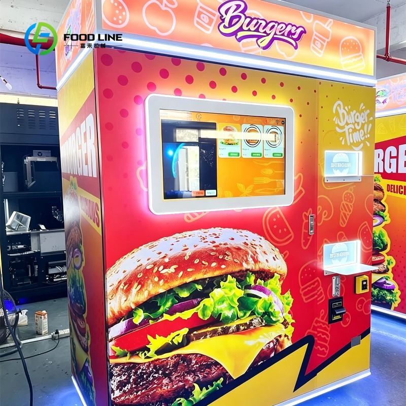 Meal Prep Vending Machine - カスタマイズ可能な自動ハンバーガー製造販売機 24時間セルフサービス タッチスクリーン CE認証済み モール・駅向け