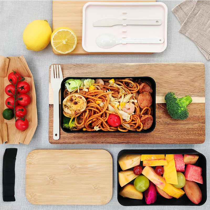 日本製二段弁当箱食品保存ピクニックボックスプラスチック寿司弁 - Meal Prep Japanese Food のレビューと価格