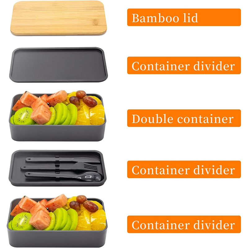 積み重ね可能な弁当箱 調理器具付き 1200ML オールイン - Meal Prep Burrito のレビューと価格