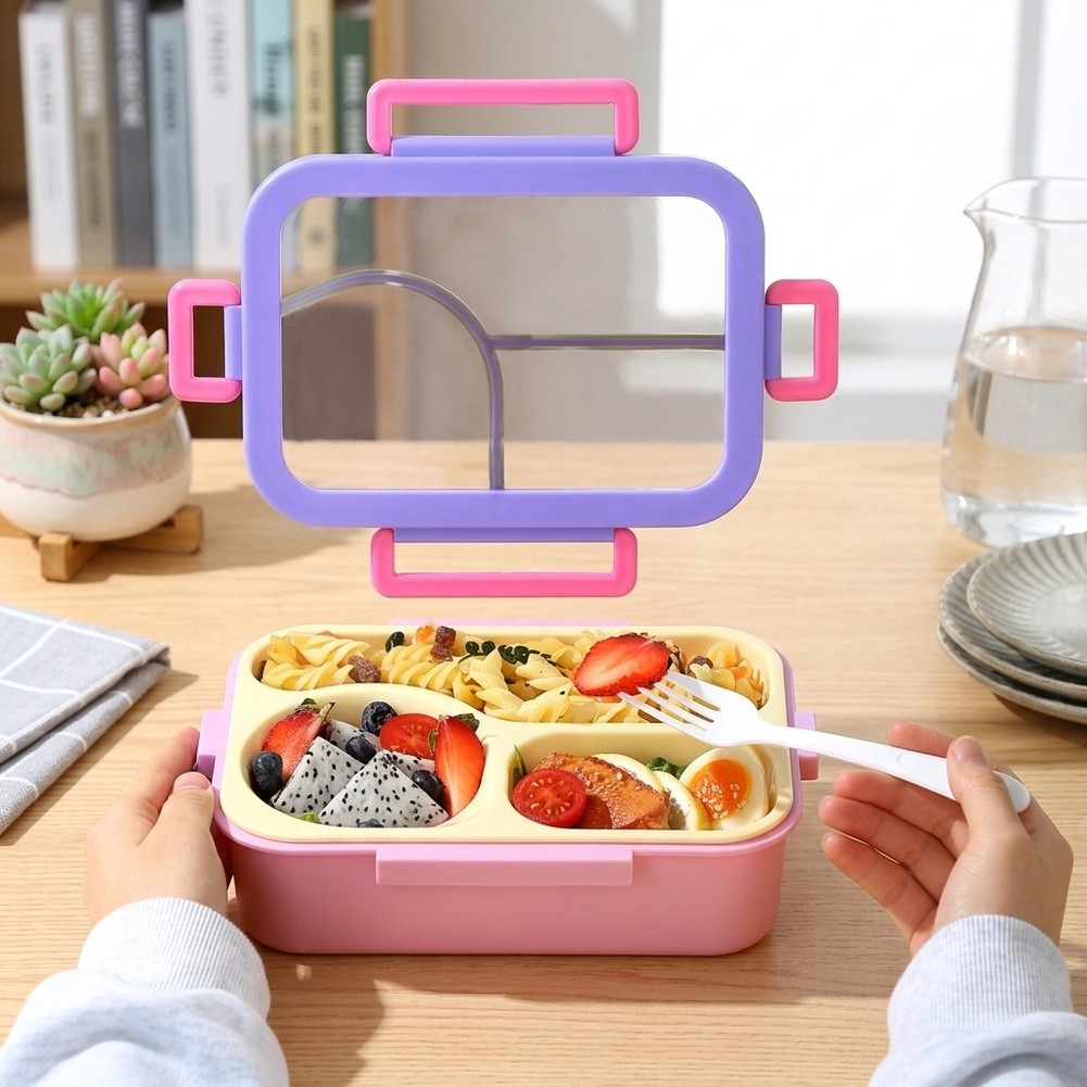 ステンレス製弁当箱/3区画漏れ防止ランチコンテナ、学校、仕事 - Meal Prep Recipes のレビューと価格