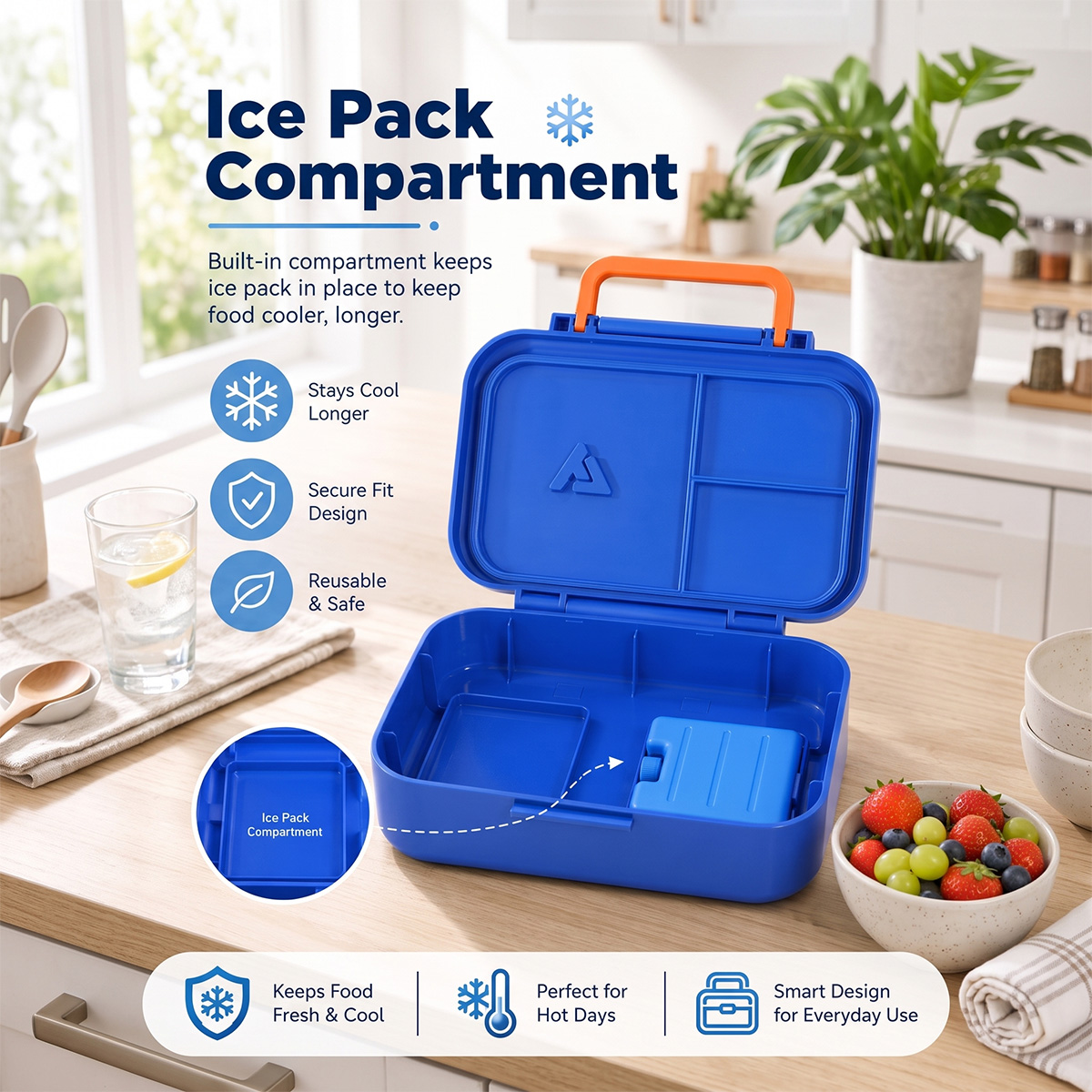 13オンスのステンレス製真空断熱フードジャー付き弁当箱、漏れ - Meal Prep Co のレビューと価格