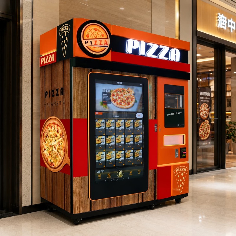 食品安全対策済みのピザ自動販売機、カスタマイズ可能な密閉保管 - Meal Prep Vending Machine のレビューと価格