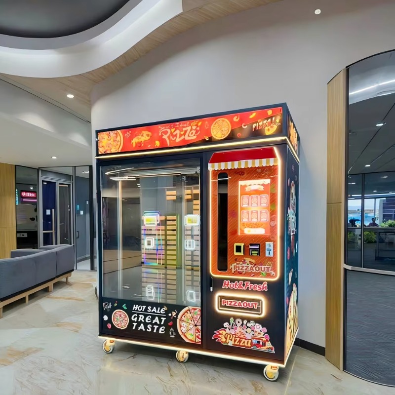 食品安全対策済みのピザ自動販売機、カスタマイズ可能な密閉保管 - Meal Prep Vending Machine のレビューと価格