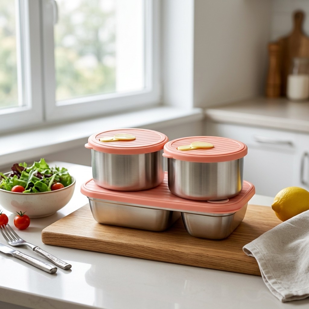 電子レンジ対応 304ステンレス製ランチボックスセット 弁当 - Meal Prep Recipes のレビューと価格