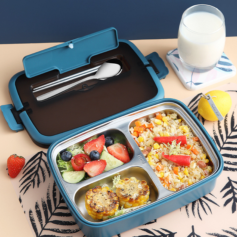 漏れ防止弁当箱和風食品容器収納ポータブル304ステンレス製サ - Meal Prep Japanese Food のレビューと価格