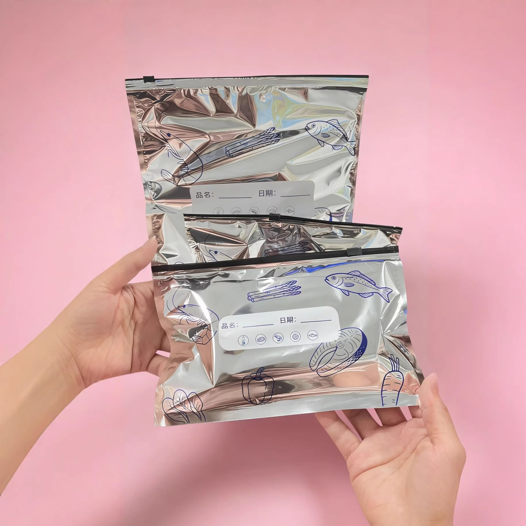 48個入りシルバーキッチン収納バッグ – 密封ジッパー付きア - Meal Prep Recipes のレビューと価格