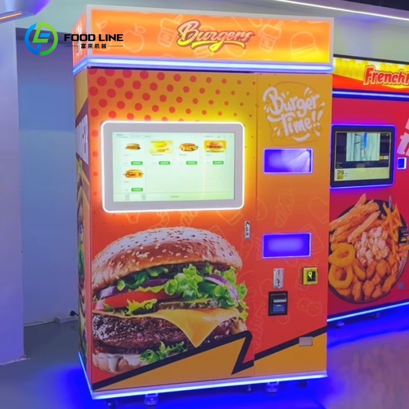 カスタマイズ可能な自動ハンバーガー製造販売機 24時間セルフ - Meal Prep Vending Machine のレビューと価格