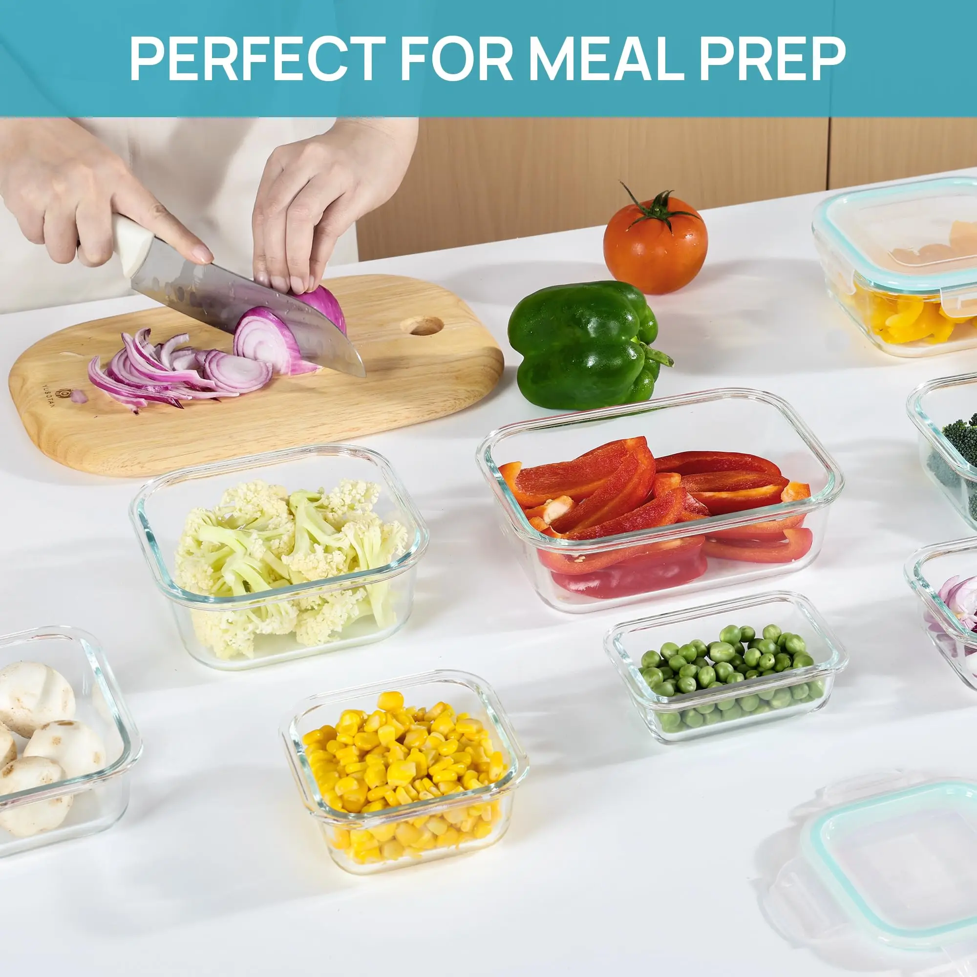 ガラスランチボックス食品保存容器、食事の準備、気密弁当箱、電 - Meal Prep Recipes のレビューと価格