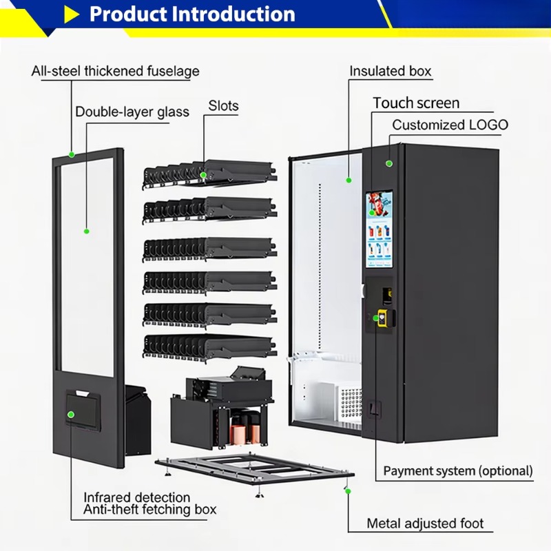 スマート自動販売機 スナック・飲料販売キオスク セルフサービ - Meal Prep Vending Machine のレビューと価格