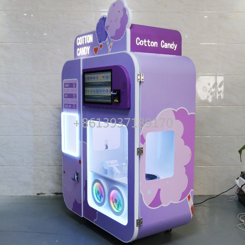 新品のインテリジェント全自動綿菓子自動販売機、複数のコイン式 - Meal Prep Vending Machine のレビューと価格