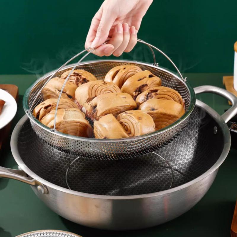ステンレス製圧力鍋蒸し器、耐熱ハンドル付き、食事の準備、シー - Meal Prep Co のレビューと価格